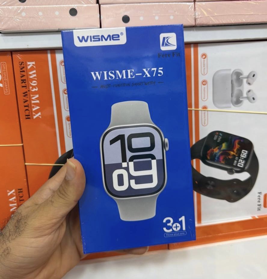 ساعت هوشمند طرح اپل واچ | کیفیت عالی ۳ بند | صفحه نمایش روان | Wisme x75