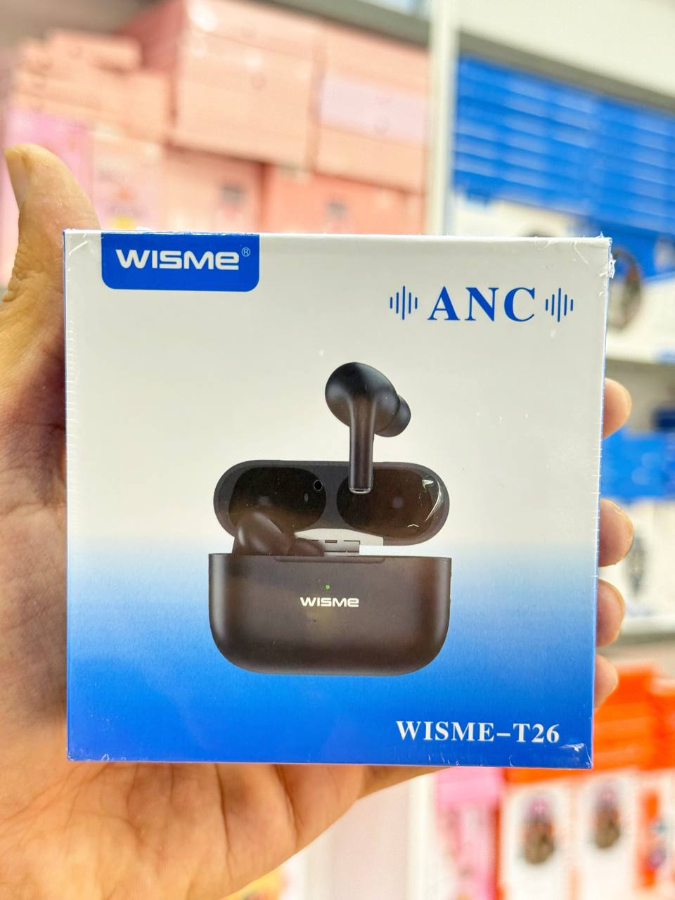 ایرپاد اپلی | برند Wisme | مدل t26 | مشکی | ANC | کیفیت عالی